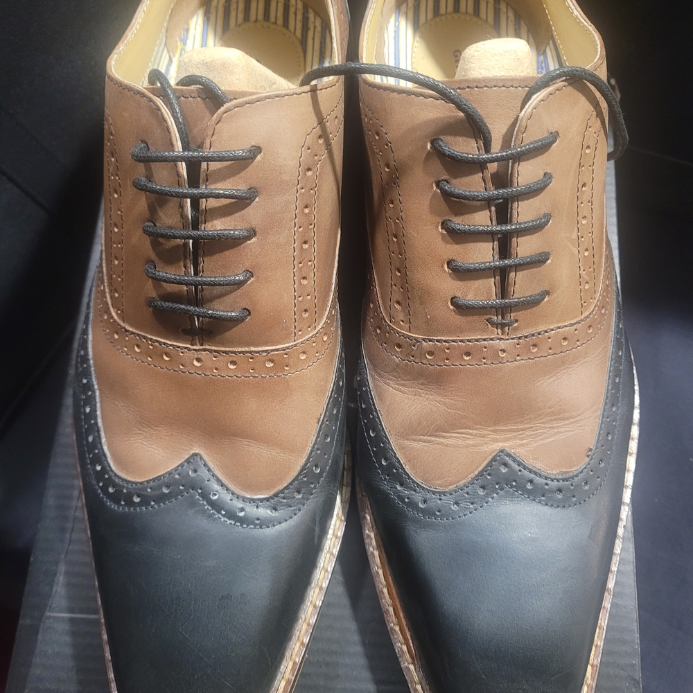Giorgio Brutini Brown and Black Oxford Shoes